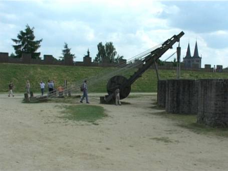 Xanten : APX - Park, römischer Baukran